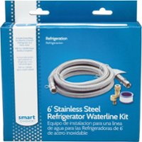 #75 | Smart Choice - Stainless-Steel Refrigerator Waterline Kit Required for Hook-Up - Silver