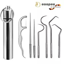 [19480 sold]:Stainless Steel Toothpick Set Tooth Flossing Reusable Toothpicks Portable Toothpick Floss Teeth Cleaner Oral Cleaning