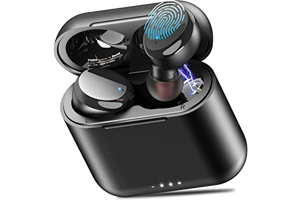 #33 | TOZO T6 True Wireless Earbuds Bluetooth 5.3 Headphones Touch Control with Wireless Charging Case IPX8 Waterproof Stereo Earphones in-Ear Built-in Mic Headset Premium Deep Bass for Spor