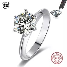 [7606 sold]:Luxury 925 Sterling Silver Real Moissanite Rings Wholesale