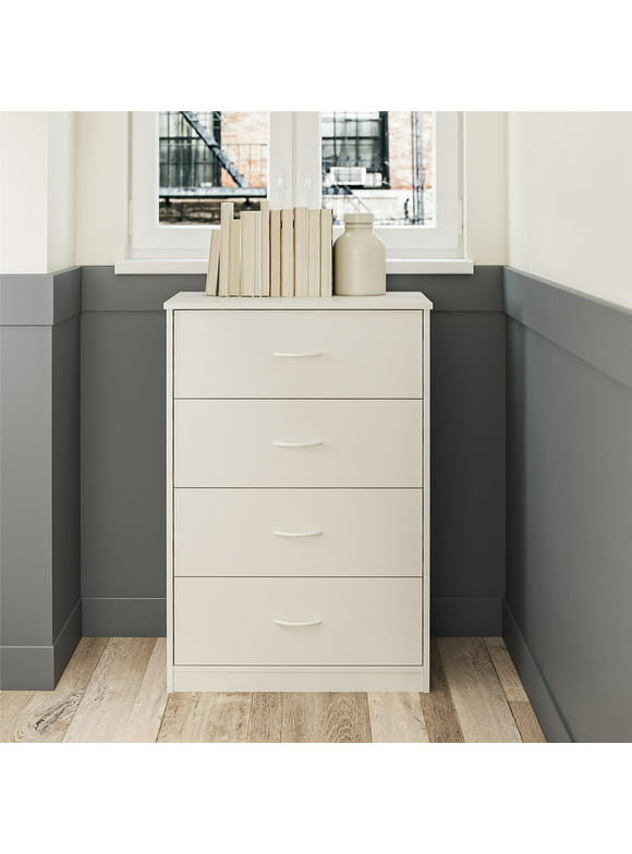 #50 | Mainstays Classic 4 Drawer Dresser, White