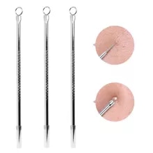 [8592 sold]:1pc Stainless Steel Blackhead Comedone Acne Blemish Extractor Remover Face Skin Care Pore Cleaner Needles Remove Tools Hot