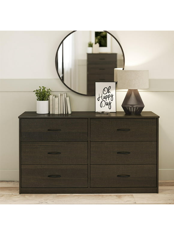 #24 | Mainstays Classic 6 Drawer Dresser, Espresso