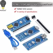 [9489 sold]:1PCS Promotion For arduino Nano 3.0 Atmega328 Controller Compatible Board WAVGAT Module PCB Development Board without USB V3.0