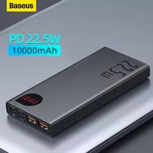 [26918 sold]:Baseus Power Bank 10000mAh with 22.5W PD Fast Charging Powerbank Portable Battery Charger For iPhone 14 13 12 Pro Max Xiaomi