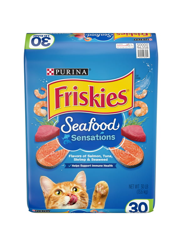 #35 | Friskies Dry Cat Food, Seafood Sensations, 30 lb. Bag