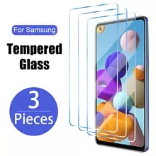 [6140 sold]:3PCS Protective Glass for Samsung s22 s21 ultra A51 A52 A50 A12 A02S A21S Screen Protector on Galaxy A71 A72 A10 A20 A70 A31 A32