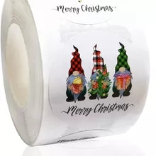 [23612 sold]:50-500Pcs Christmas Tree Santa Claus Merry Christmas Stickers 2.5cm Thank You Stickers for Gift Sealing Holiday Candy Bag Decor