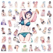 [7740 sold]:10/30/50/100Pcs Adult Anime Sexy Waifu Hentai Stickers Suncensored Decals for Laptop Phone Luggage Skateboard Sticker Toys Gift