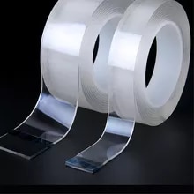 [5411 sold]:Waterproof 6850 Transparent Double Sided Nano Tape Reuse Home Tapes Adhesives Porcelain wood metal plastic Super Glue