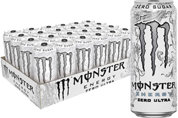 #79 | Monster Energy Zero Ultra, Sugar Free Energy Drink, 16 Ounce (Pack of 24)