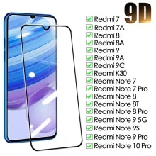 [8955 sold]:9D Protective Glass For Xiaomi Redmi Note 7 8 8T 9 9S 10 Pro Tempered Screen Protector Redmi 7 7A 8 8A 9 9A 9C Safety Glass Film