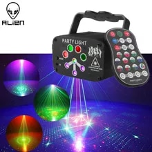 [6053 sold]:ALIEN RGB Mini DJ Disco Laser Light Projector USB Rechargeable LED UV Sound Strobe Stage Effect Wedding Xmas Holiday Party Lamp